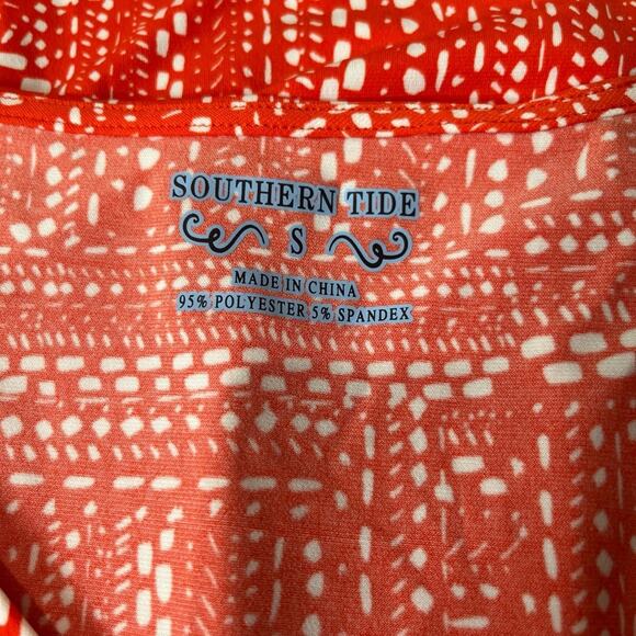 Southern Tide Gameday Varsity Capped Sleeves Elastic Waist Dress Size Sm… - Picture 3 of 6